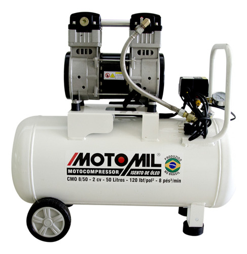 Compressor De Ar Elétrico Motomil Cmo-8/50br Odontológico