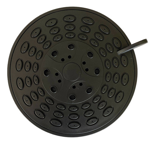 Regadera Ducha Redonda Abs 3 Funciones 10cm Brazo Negro