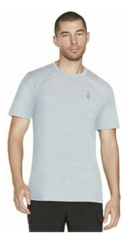 Skechers Camiseta On The Road Para Hombre, Bruma Azul,