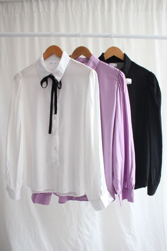 Camisa C/frunce Hombros Y Puño De Poplin Talle 6 - 10 Cci