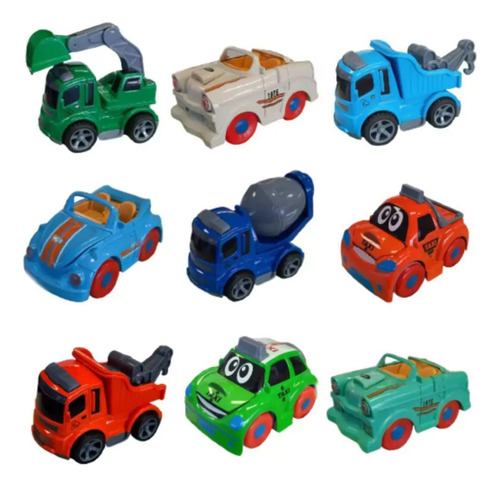 Auto Pequeño A Fricción Cute Car Metal 51610 Amcor Color Verde Agua Personaje 1976