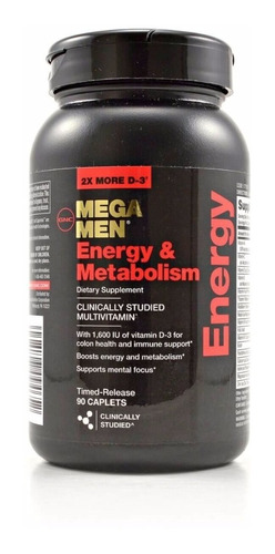 Mega Men - Energy & Metabolism - 90 Tabletas - Gnc