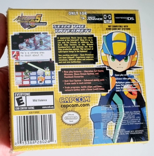 Megaman 5 Fita Game Cartucho Original Lacrado Usacoleção Gba