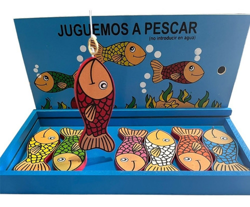 Juego Infantil Didactico De Madera Juguemos A Pescar