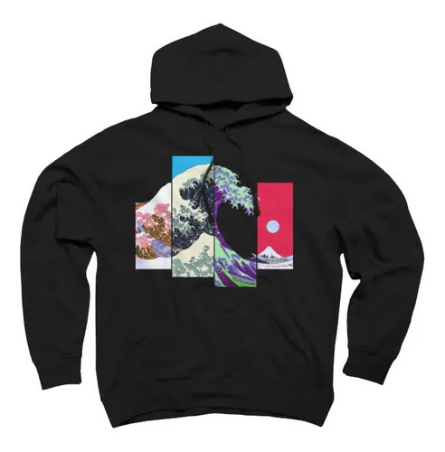 Canguro Arte Reimagined The Great Wave Off Kanagawa Unisex