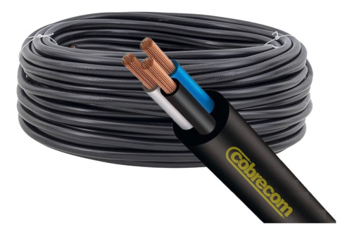 Cable de 3 vías de 1,5 mm para equipo de sonido de baja potencia, cubierta de color negro