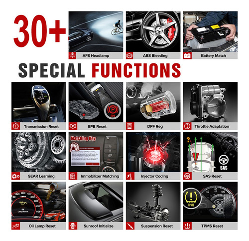 Escáner Automotriz X431 V+ Pro Funciones Avanzada Ecu