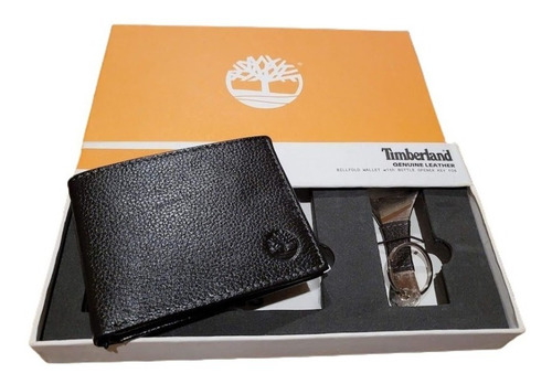 Imagen 2 de 3 de Billetera Timberland Con Rfid, 100% Cuero Set Exclusivo