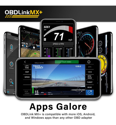 Escáner Bluetooth Mx+ Obd2 iPhone, Android Y Windows
