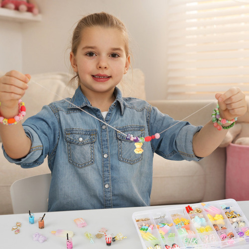 107 Pzs Diy Hacer Pendientes Pulseras Collares Ilaveros Kit