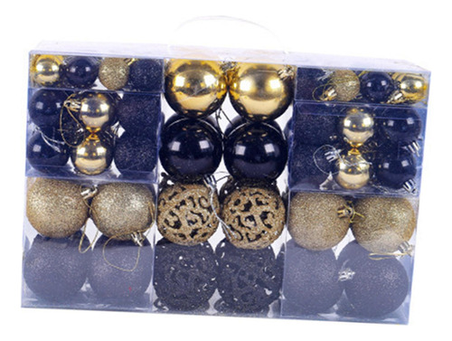 100x Bolas De Navidad Adornos Adornos Navideños Con Cuerda