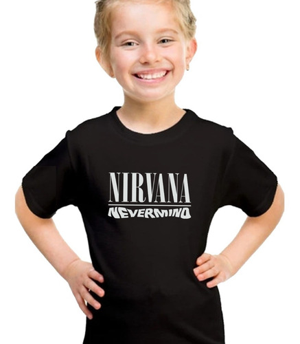 Imagen 3 de 6 de Remera Unisex Nirvana Rock Música Algodón Premium