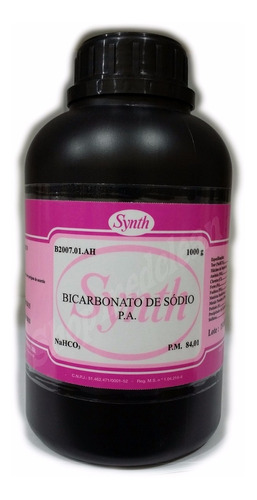 Bicarbonato De Sódio Synth Pa 1kg - C/ Laudo Pureza