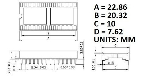 Base Socket Zocalo 18 Pines Dip Circuito Integrado Dip18