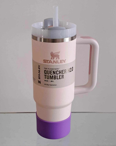 Stanley Quencher 30oz Vaso Taza Mug Termo Asa Con Funda Prot Rosa Claro-violeta Quencher
