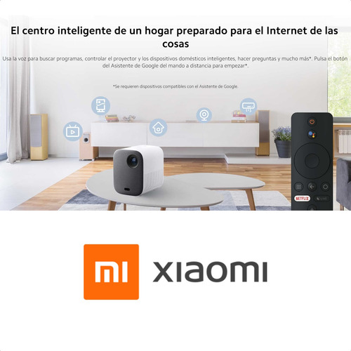 Xiaomi Mi Smart Projector 2, Portátil 1080p Android Tv 120''