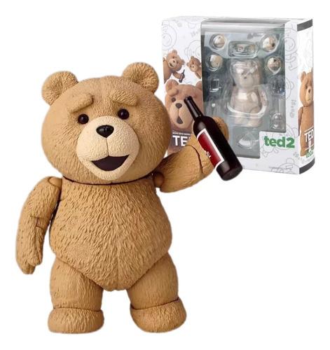 Figura Articulada Oso Ted 2 Película Reacciones Y Accesorios