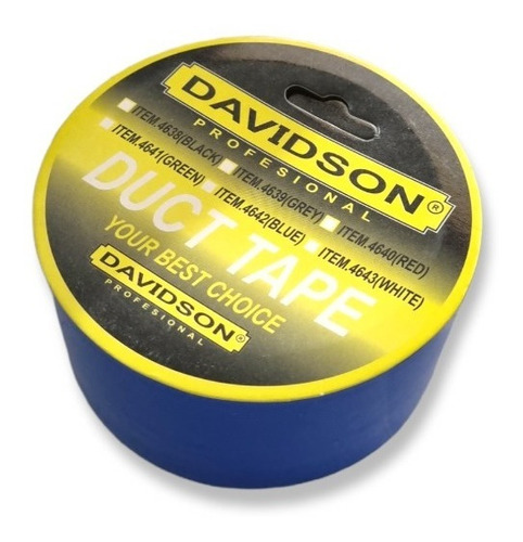 Cinta Duct Tape Azul Impermeable Multipropósito Davidson