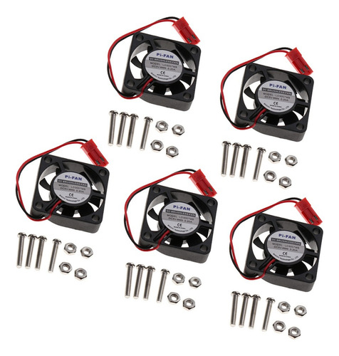 5x Ventilador Dc Sin Escobillas 5v 0.2a Cpu Cooler Para