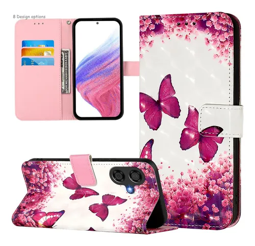 Funda Tipo Cartera De Piel Impresa En 3d Para Google Pixel 5 Series, Tpu, Ranuras Para Tarjetas, Cierre Magnético, Soporte, Anticaída