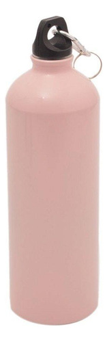 Garrafa Academia Squeeze Alumínio Rosa 750ml Mosquetão