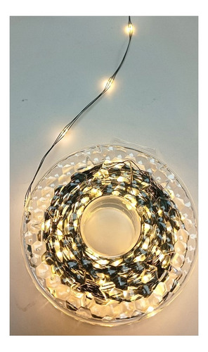 Luz Led De Hada Carrete 25mts Hilo Led Hada Con Pulsador