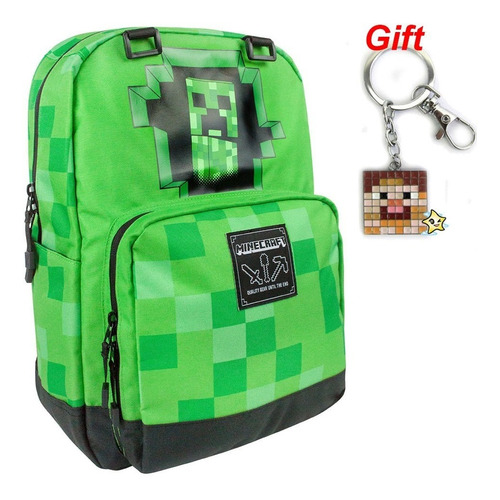 Juego De Mochila Minecraft Con Regalo Para Niños