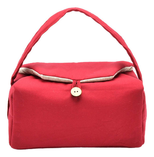 Juego De Té Bolsa De Tela Multifunción Rojo 8 Rejillas
