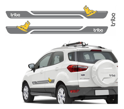 Kit Adesivo Ford Nova Ecosport Tribe Surf Faixa Lateral