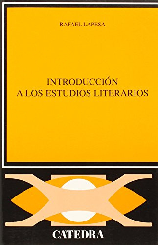 Libro Introducción A Los Estudios Literarios De Lapesa Rafae