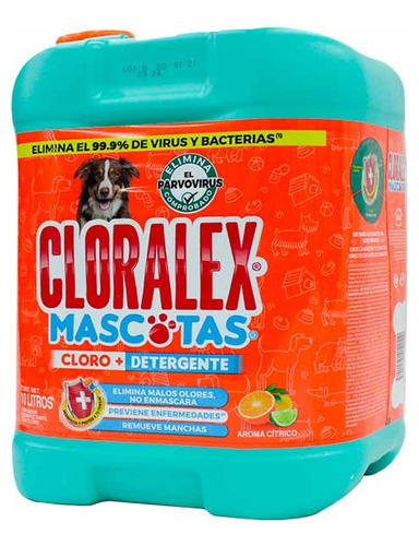 Limpiador Líquido Cloralex Mascotas 10 L