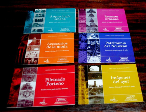 Pack 30 Postales Buenos Aires Fileteado Arqueología Nouveau 