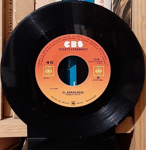 Disco Vicente Fernández 45 Rpm Que Te Vaya Bonito