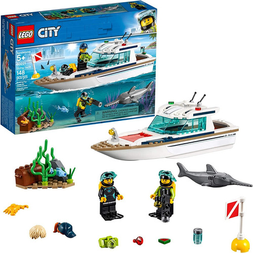 Lego City Great Vehicles 60221 Barco Yate De Buceo