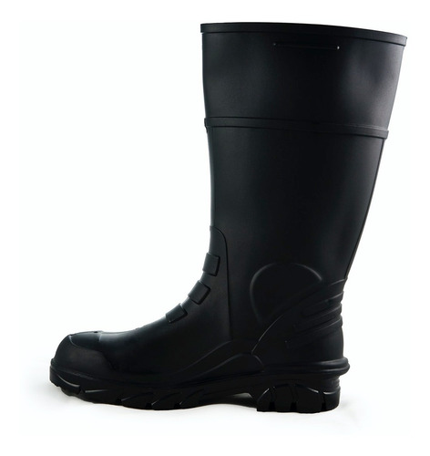 Bota Bata Titanium Pvc Hule Negra Casquillo Industria Lluvia