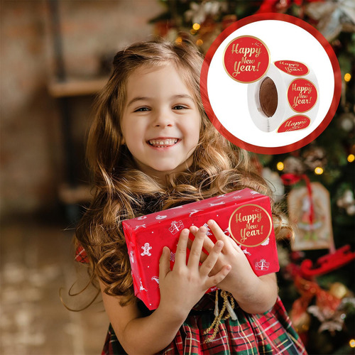 Etiquetas De Feliz Año Nuevo Pegatinas Para Sobres De Año Nu
