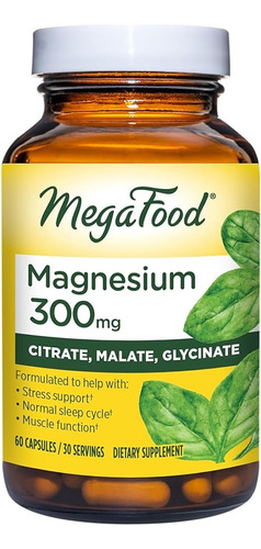 Magnesio 300 Mg - 60 Cápsulas - Unidad a $2782