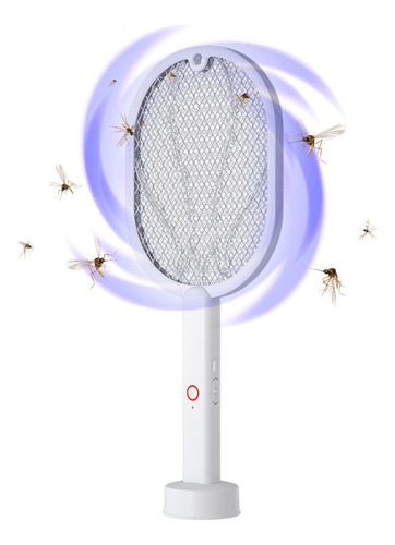 Raqueta Eléctrica Gadnic Mata Insectos Mosquitos Usb Color Blanco