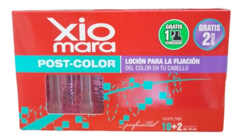 Xiomara Ampolletas Post- Color Para Fijación Del Color 12amp