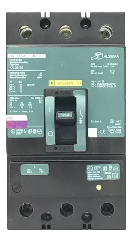 Interruptor Termomagnetico Kal36175 Square D