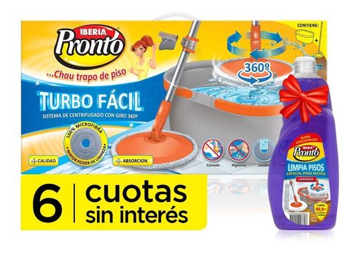 Iberia Pronto® Turbo Fácil Sistema De Limpieza C/ Escurrido