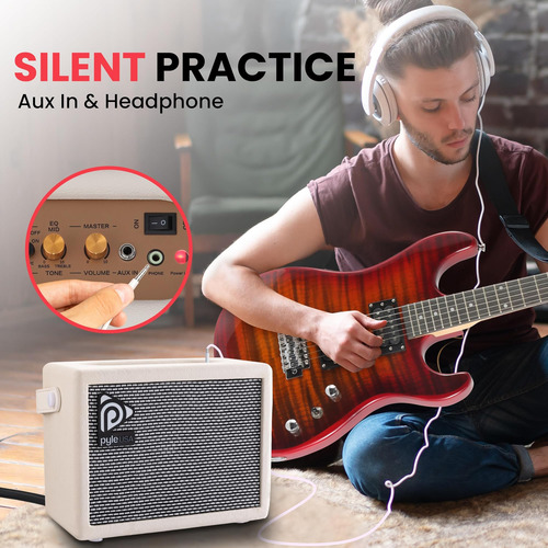 Amplificador De Guitarra Electrónico Portátil Pyle 5 Altavoz