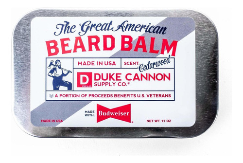 Duke Cannon Supply Co. Gran Bálsamo Americano Para Barba, .