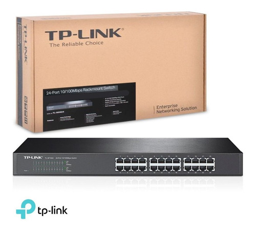 Switch 24 Puertos Tplink 100mbps 10/100 Tp-link Rackeable