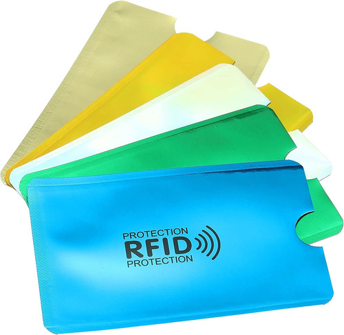Patikil Rfid Blocking Colorful Credit Card Sleeves,10 Pack C