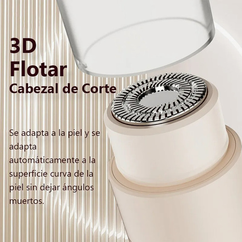 Inalambrico Depiladora Facial Maquina Mujer Recargable Usb Color Blanco