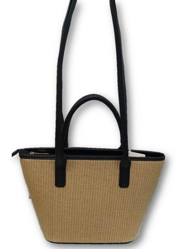 Imagen 2 de 4 de Bolsa De Dama Tipo Textil Con Negro Vel4gt80