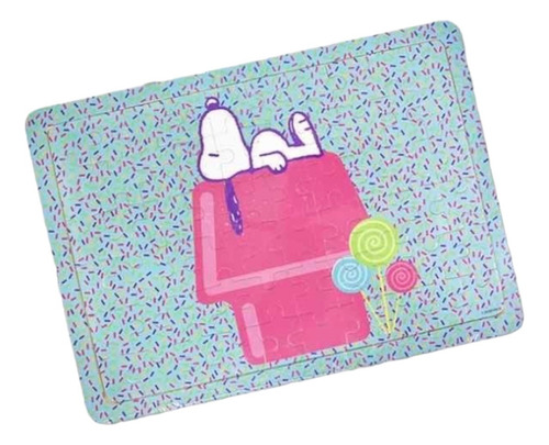 Rompecabezas Snoopy Peanuts Casa De Snoopy Rosa