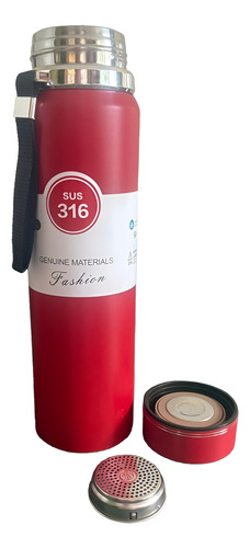 Termo De Acero Inoxidable De 1 Litro Rojo