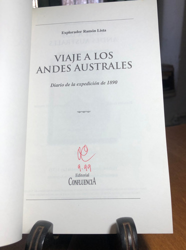 Viaje Andes Australes Diario Expedición 1890 - Ramón Lista M (Usado)
